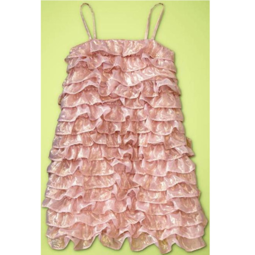 Baby Gap Garden Party Metallic Ruffle Chiffon NWT - Picture 1 of 4